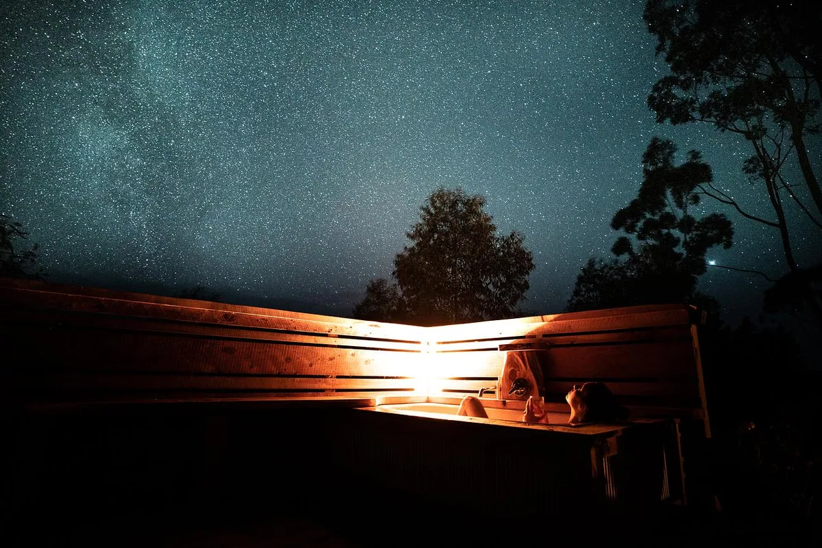 Stargaze from the outdoor bath