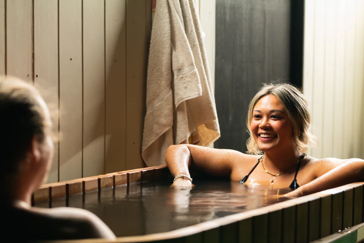 Private hot tub made for two